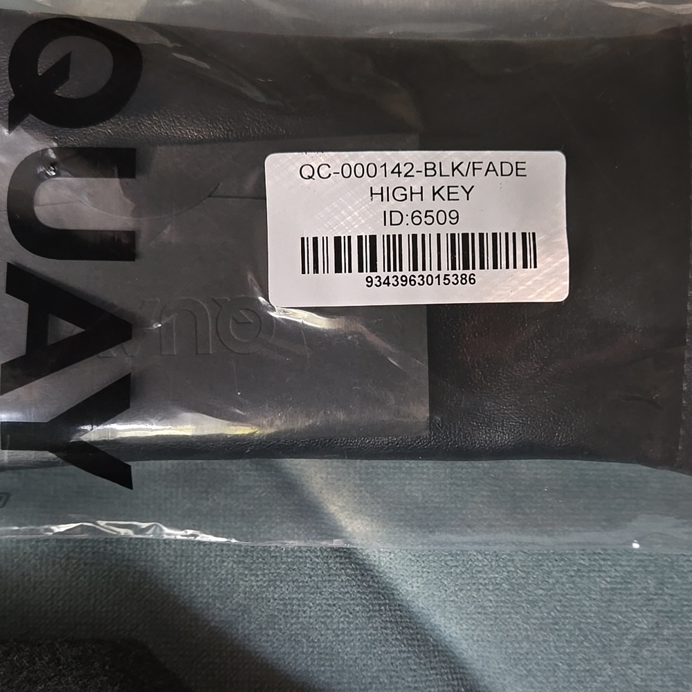 NWT Quay Aviator Polorized Sunglasses, Black Fade, Standard High Key - Picture 3 of 5